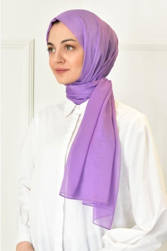 BURDEN İPEK - Janjan Plain Evening Dress Shawl Lilac BURDEN İPEK - Janjan Plain Evening Dress Shawl Lilac
