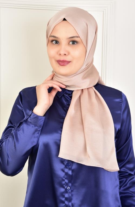 BURDEN İPEK - Janjan Satin Evening Dress Shawl Biscuit Beige BURDEN İPEK - Janjan Satin Evening Dress Shawl Biscuit Beige