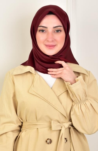 BURDEN İPEK - Kobe Scarf Claret Red BURDEN İPEK - Kobe Scarf Claret Red
