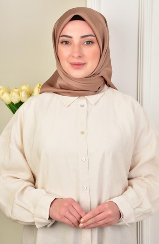 BURDEN İPEK - Kobe Scarf Milk Brown BURDEN İPEK - Kobe Scarf Milk Brown