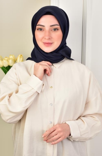 BURDEN İPEK - Kobe Scarf Navy Blue BURDEN İPEK - Kobe Scarf Navy Blue