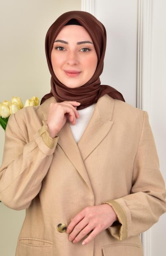 BURDEN İPEK - Kobe Scarf Red Brown BURDEN İPEK - Kobe Scarf Red Brown