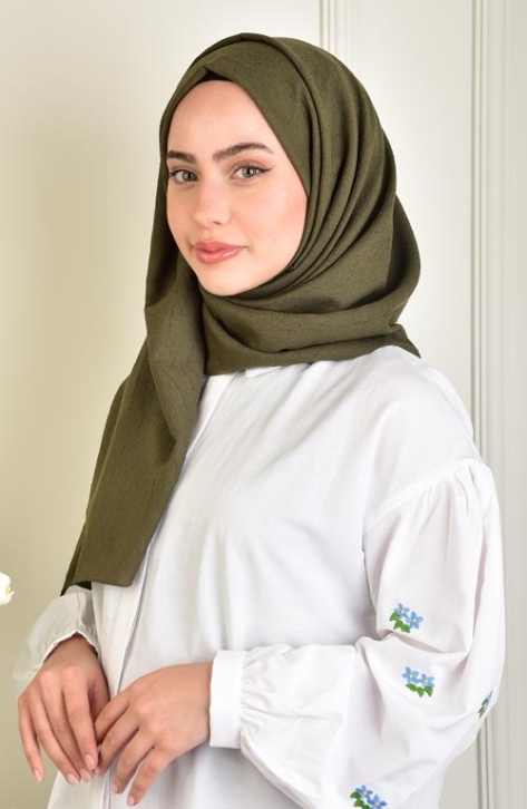 BURDEN İPEK - Lara Shawl Khaki