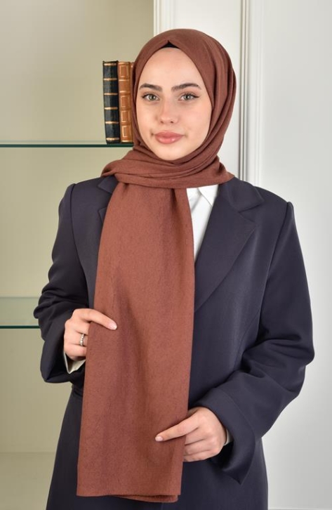 BURDEN İPEK - Lara Shawl Red Brown