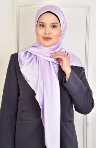 BURDEN İPEK - Large Rayon 120 Pcs Plain Scarf Shawl Lilac