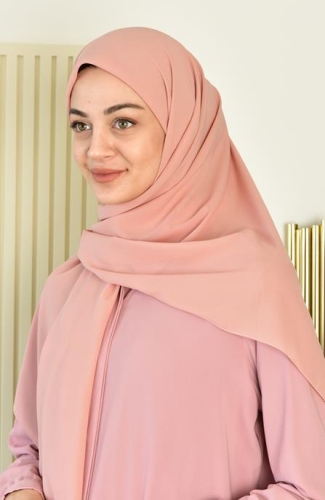 BURDEN İPEK - Large Size Crepe Chiffon Scarf 110 Cm Powder BURDEN İPEK - Large Size Crepe Chiffon Scarf 110 Cm Powder