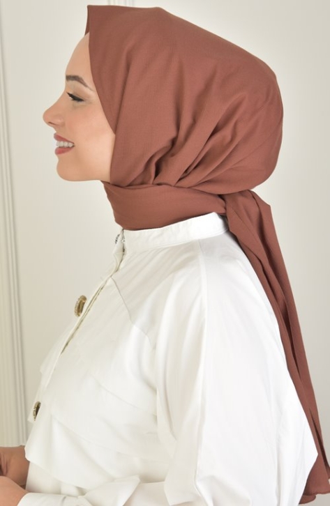 BURDEN İPEK - Laurel Shawl Dark Brown BURDEN İPEK - Laurel Shawl Dark Brown