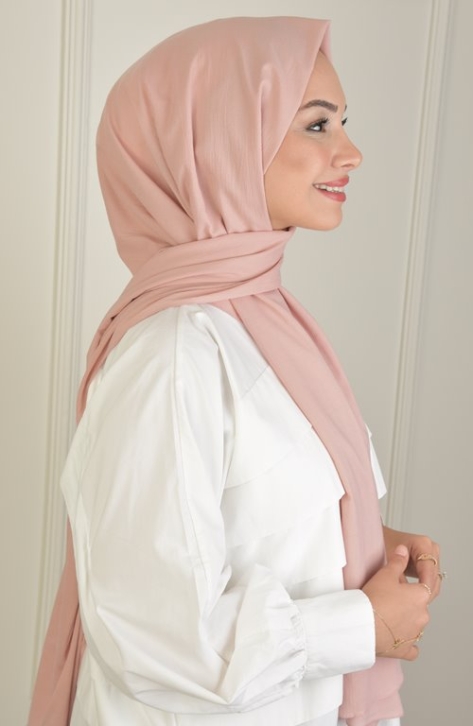 BURDEN İPEK - Laurel Shawl Powder BURDEN İPEK - Laurel Shawl Powder