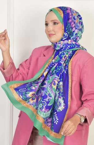 BURDEN İPEK - Layd Soft Pamuksu Desenli Şal Benetton