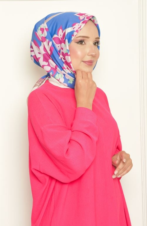 BURDEN İPEK - Lilyum Bursa İpeği Desenli Eşarp Ekru