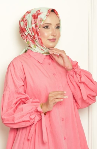 BURDEN İPEK - Lilyum Bursa İpeği Desenli Eşarp Mint