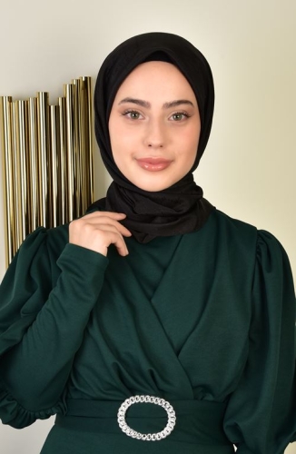 BURDEN İPEK - Lüks Platin Eşarp Dsn-1 Siyah