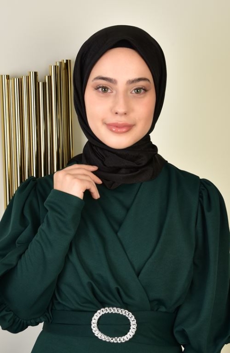 BURDEN İPEK - Luxury Platinum Scarf Dsn-1 Black BURDEN İPEK - Luxury Platinum Scarf Dsn-1 Black