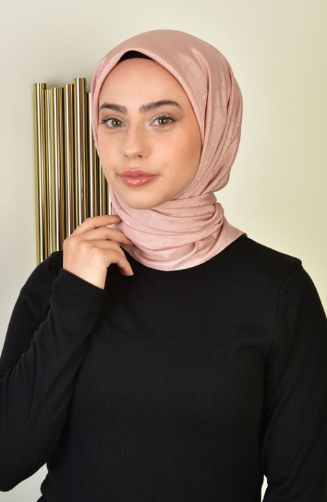 BURDEN İPEK - Luxury Platinum Scarf Dsn-1 Powder BURDEN İPEK - Luxury Platinum Scarf Dsn-1 Powder