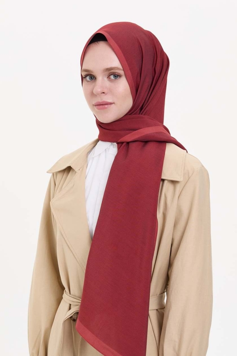 BURDEN İPEK - Modal Shawl burgundy