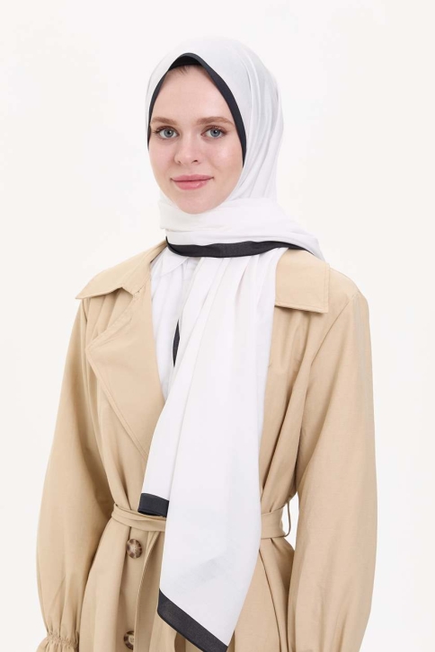 BURDEN İPEK - Modal Shawl White