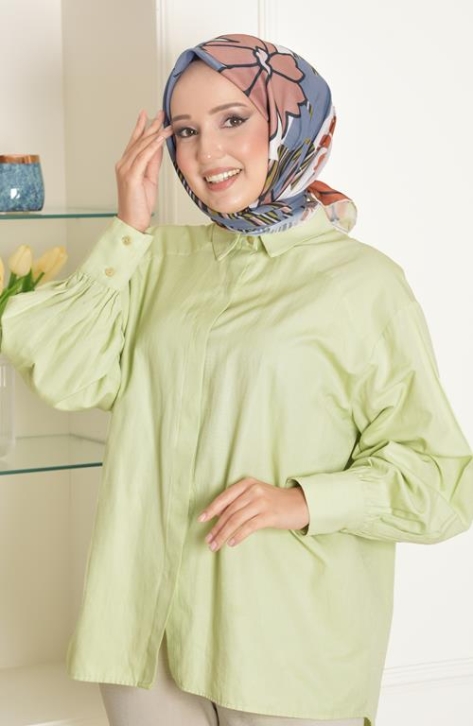 BURDEN İPEK - Papatya Soft Pamuksu Desenli Eşarp Vizon