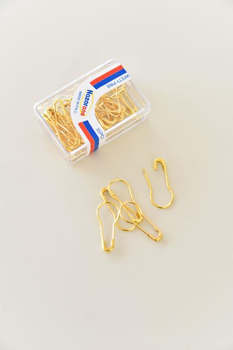 BURDEN İPEK - Pear Safety Pin Gold