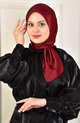 BURDEN İPEK - Platin Damla Eşarp Dsn-2 Bordo BURDEN İPEK - Platin Damla Eşarp Dsn-2 Bordo