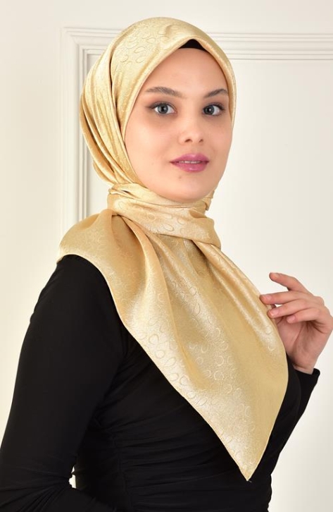 BURDEN İPEK - Platin Damla Eşarp Dsn-2 Gold BURDEN İPEK - Platin Damla Eşarp Dsn-2 Gold