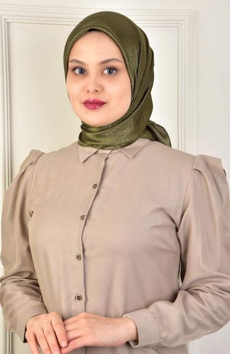 BURDEN İPEK - Platin Damla Eşarp Dsn-2 Haki BURDEN İPEK - Platin Damla Eşarp Dsn-2 Haki