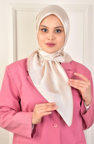 BURDEN İPEK - Platin Damla Eşarp Dsn-2 Kum Beji BURDEN İPEK - Platin Damla Eşarp Dsn-2 Kum Beji