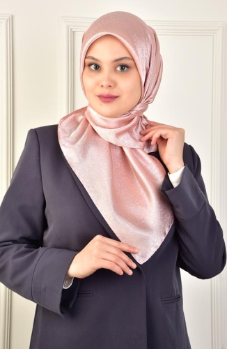 BURDEN İPEK - Platin Damla Eşarp Dsn-2 Pudra BURDEN İPEK - Platin Damla Eşarp Dsn-2 Pudra