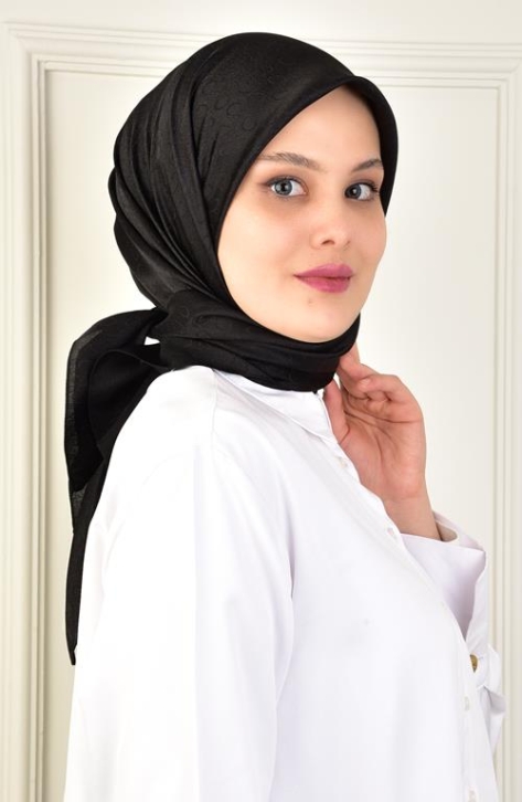 BURDEN İPEK - Platin Damla Eşarp Dsn-2 Siyah BURDEN İPEK - Platin Damla Eşarp Dsn-2 Siyah