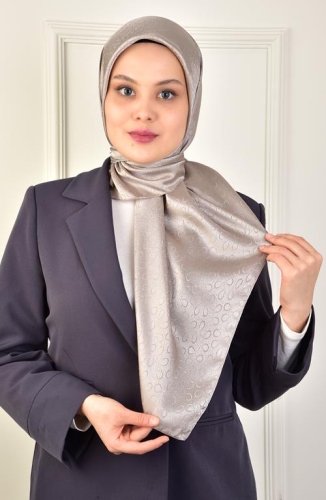 BURDEN İPEK - Platin Damla Eşarp Dsn-2 Taş