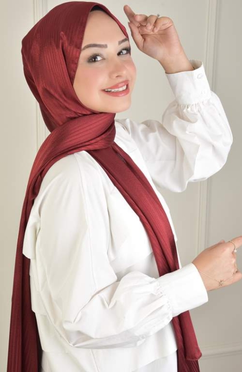 BURDEN İPEK - Platin Desenli Şal D-5 Bordo BURDEN İPEK - Platin Desenli Şal D-5 Bordo