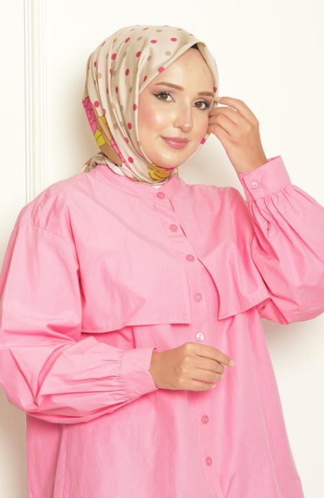 BURDEN İPEK - Puantiyeli Bursa İpeği Desenli Eşarp Kahve