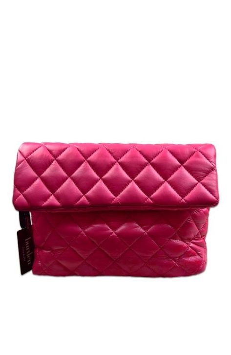 BURDEN İPEK - Quilted Clutch Chain Strap Bag Fuchsia