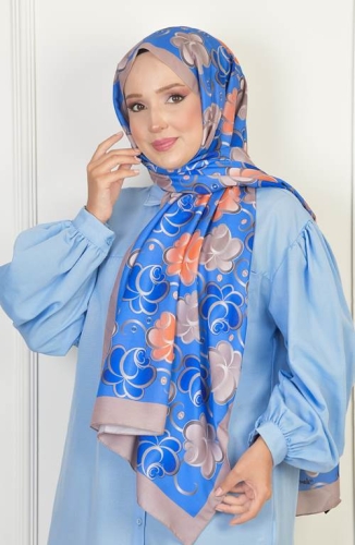 BURDEN İPEK - Rose Soft Pamuksu Desenli Şal Taş