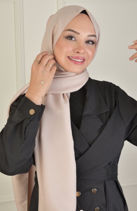 BURDEN İPEK - Royal Cashmere Winter Shawl Beige BURDEN İPEK - Royal Cashmere Winter Shawl Beige