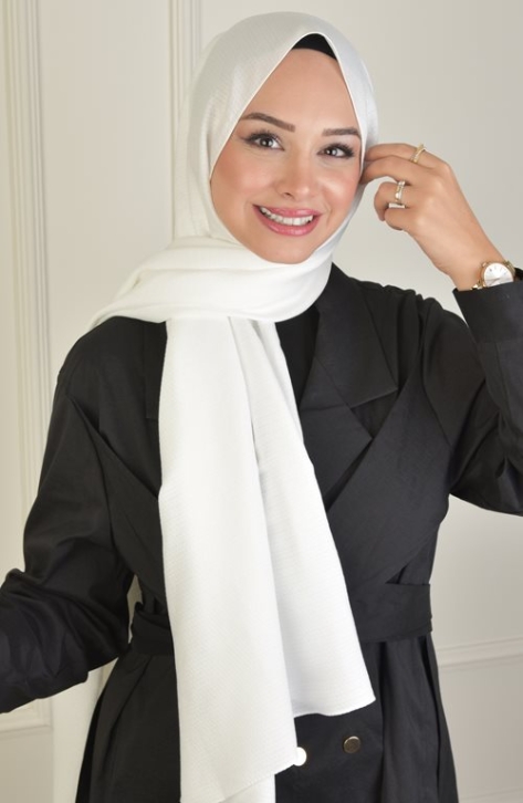 BURDEN İPEK - Royal Cashmere Winter Shawl Ecru BURDEN İPEK - Royal Cashmere Winter Shawl Ecru