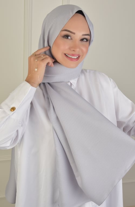 BURDEN İPEK - Royal Cashmere Winter Shawl Silver BURDEN İPEK - Royal Cashmere Winter Shawl Silver