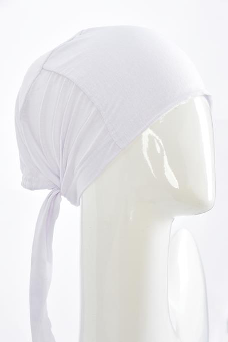 BURDEN İPEK - Seamless Plain Combed Underscarf White