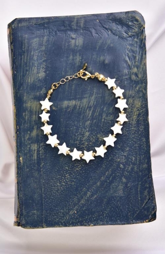 BURDEN İPEK - Sedef Yıldız Bileklik Ekru