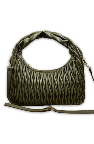 BURDEN İPEK - Sırma Hand & Shoulder Bag Khaki