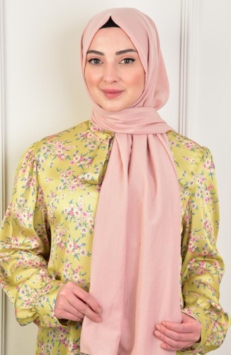 BURDEN İPEK - Soft Breeze Pamuksu Şal Açık Pudra BURDEN İPEK - Soft Breeze Pamuksu Şal Açık Pudra