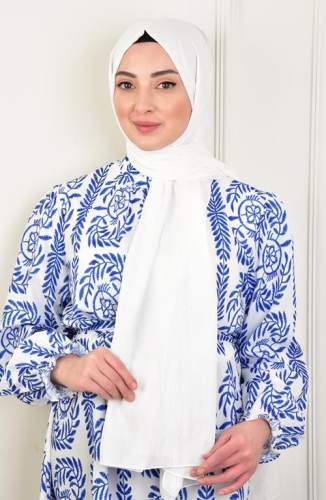 BURDEN İPEK - Soft Breeze Pamuksu Şal Ekru