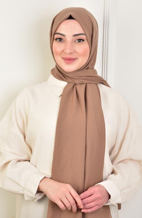 BURDEN İPEK - Soft Breeze Pamuksu Şal Kahve