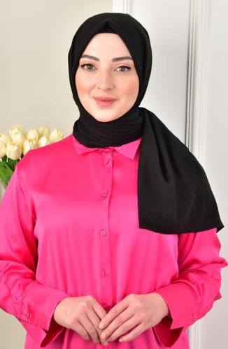 BURDEN İPEK - Soft Breeze Pamuksu Şal Siyah