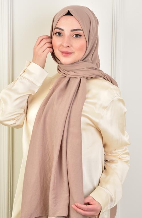 BURDEN İPEK - Soft Breeze Pamuksu Şal Sütlü Kahve