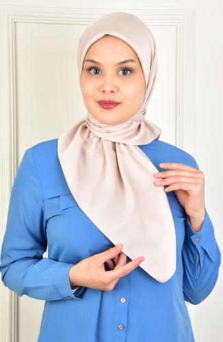 BURDEN İPEK - Soft Rayon Düz Eşarp BİSKÜVİ BEJİ 1284
