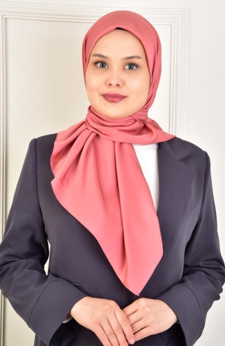 BURDEN İPEK - Soft Rayon Düz Eşarp Gül Kurusu