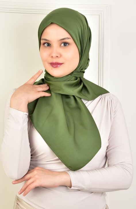 BURDEN İPEK - Soft Rayon Düz Eşarp Haki BURDEN İPEK - Soft Rayon Düz Eşarp Haki