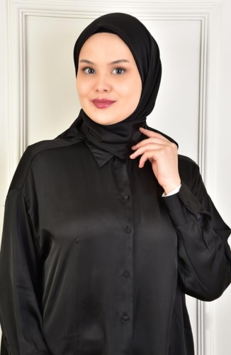 BURDEN İPEK - Soft Rayon Düz Eşarp Siyah