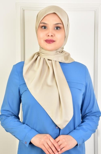 BURDEN İPEK - Soft Rayon Plain Scarf Boz Brown BURDEN İPEK - Soft Rayon Plain Scarf Boz Brown