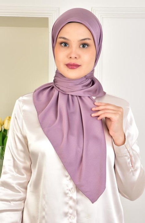 BURDEN İPEK - Soft Rayon Plain Scarf Damson